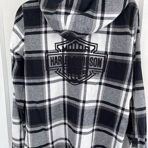 Genuine Harley Davidson Hooded Flannel